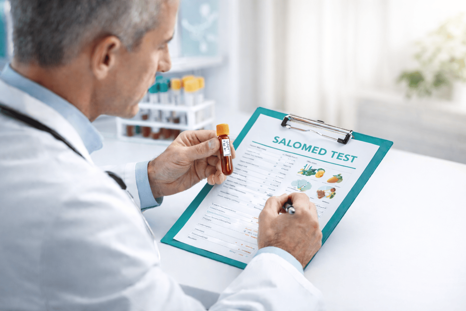 SALOMED Bluttest und medizinische Auswertung