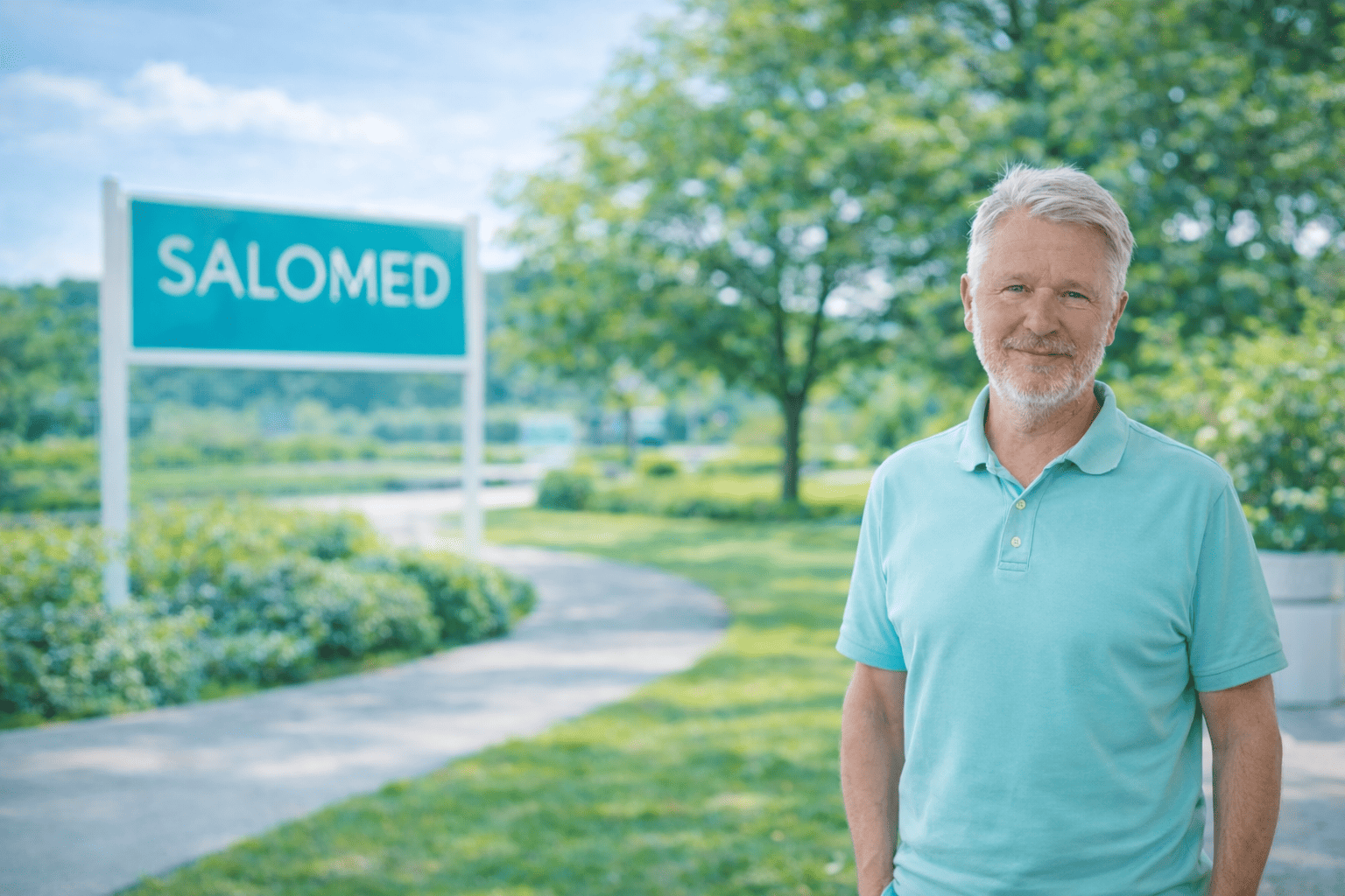 Stephan Schimpf mit Salomed Schild